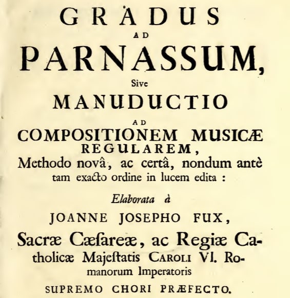 Gradus ad Parnassum front page